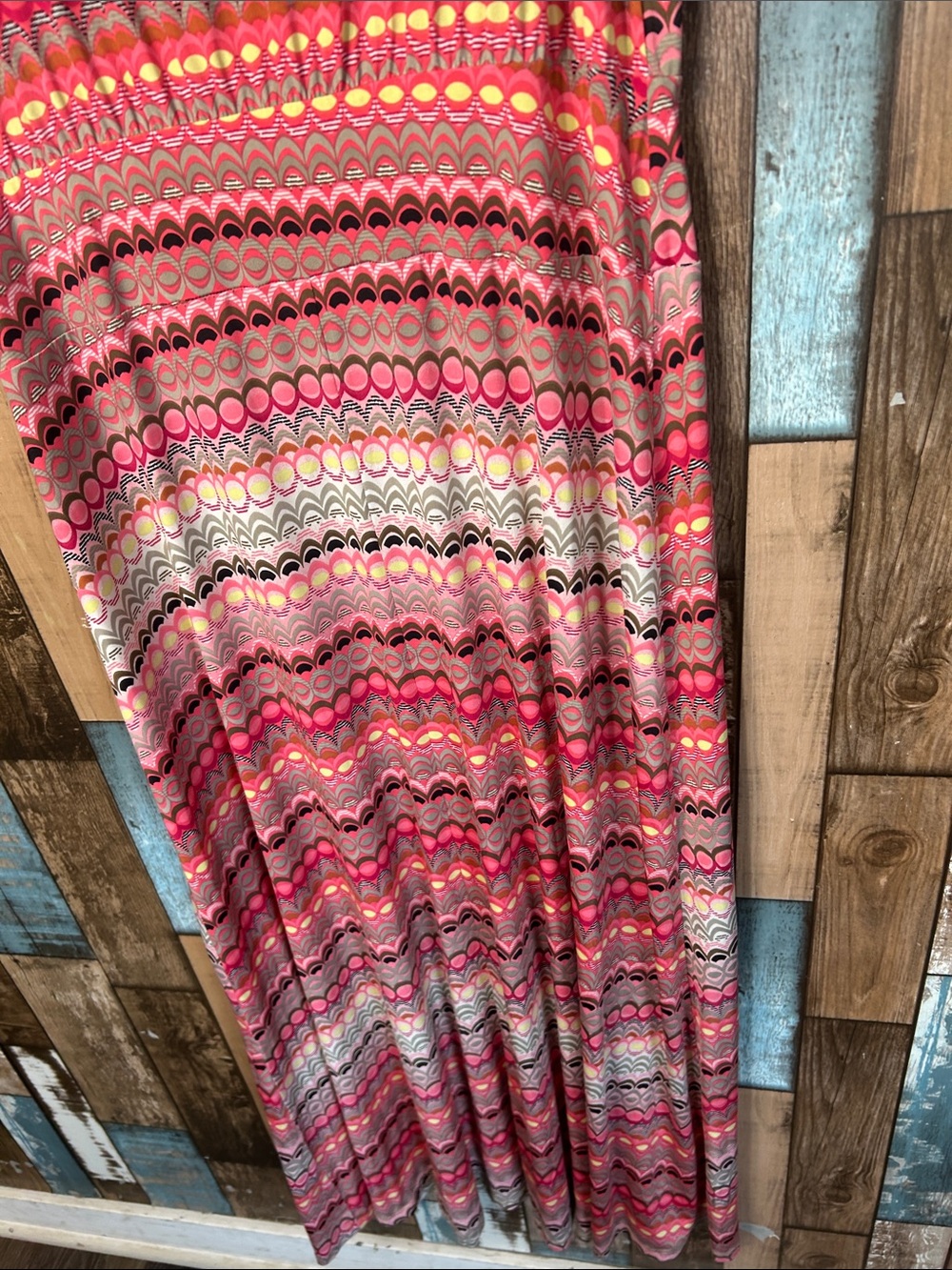 Tribal Pink Multi-Stripe Sleeveless Maxi Dress - Picture 14 of 15
